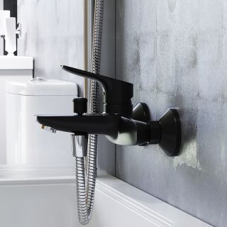 Смеситель для ванны Damixa Jupiter 771000301 чёрный матовый